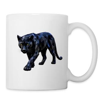 Polygon-Panther - Tasse - Weiß - Rechts