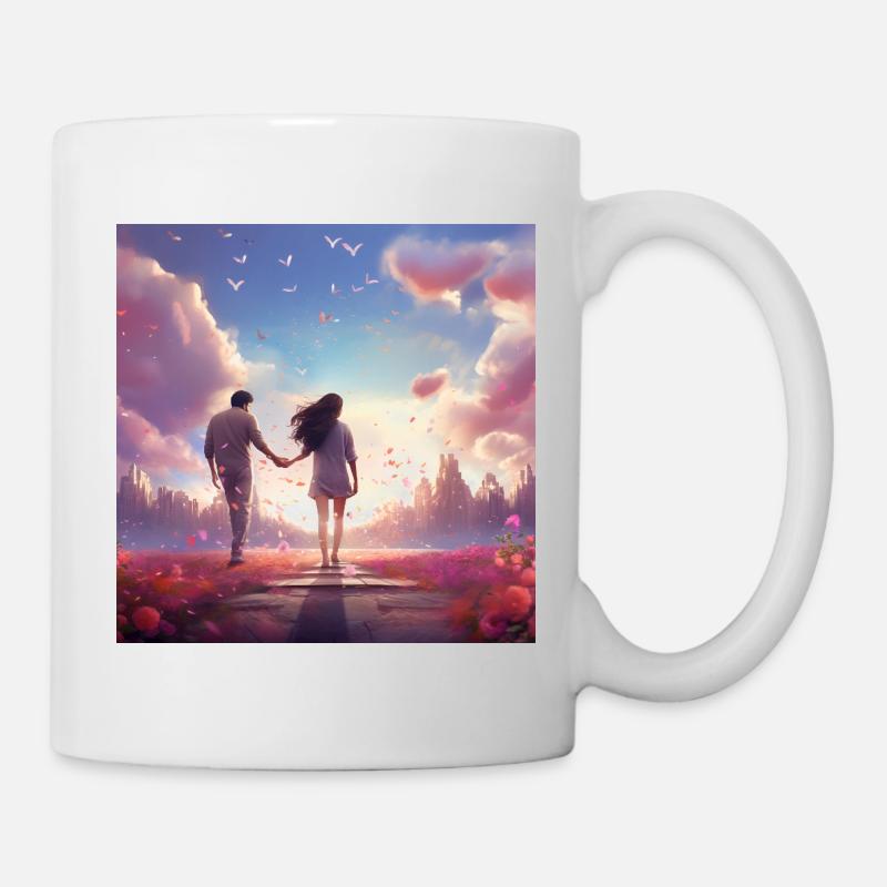 Evening Path of Love - Mug - white