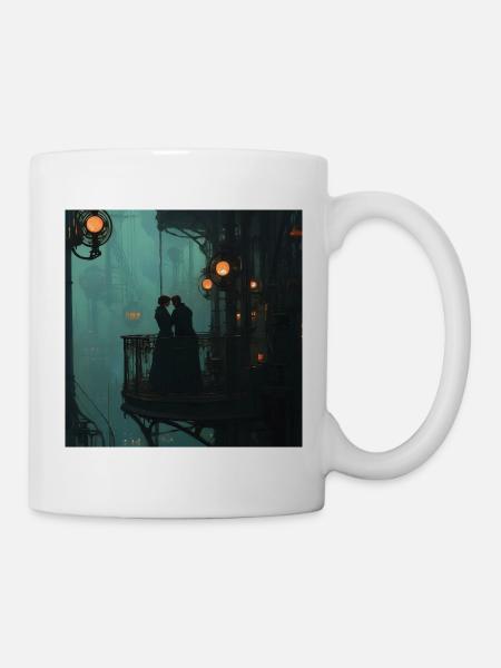 Dampfschloss der Zweisamkeit - Tasse - Weiß