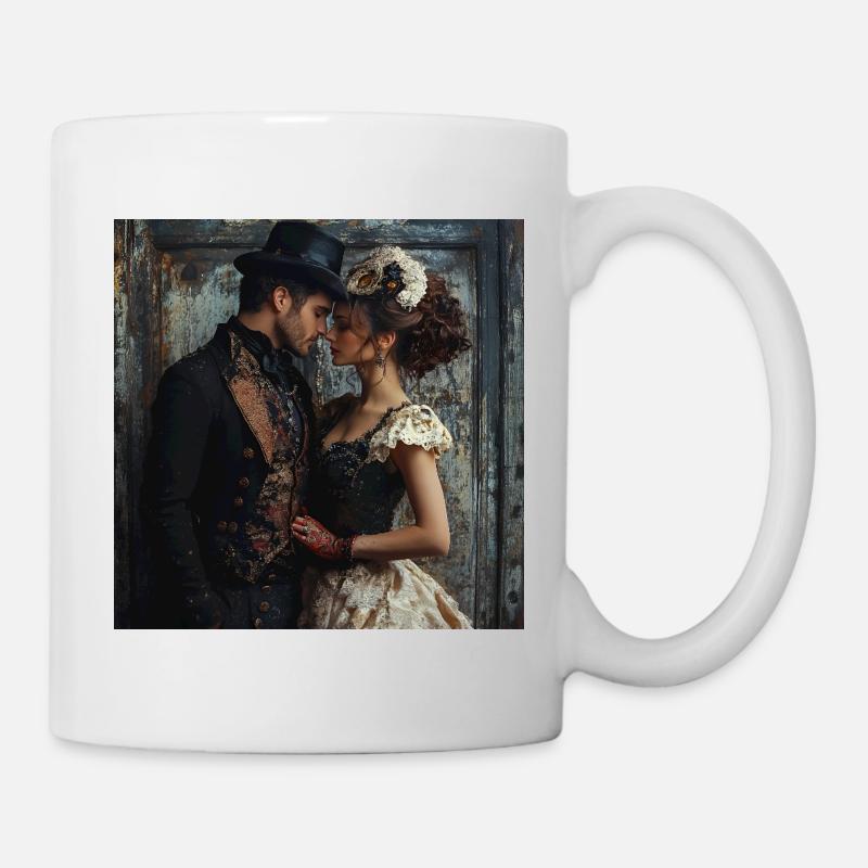 Victorian Mask Romanticism - Mug - white
