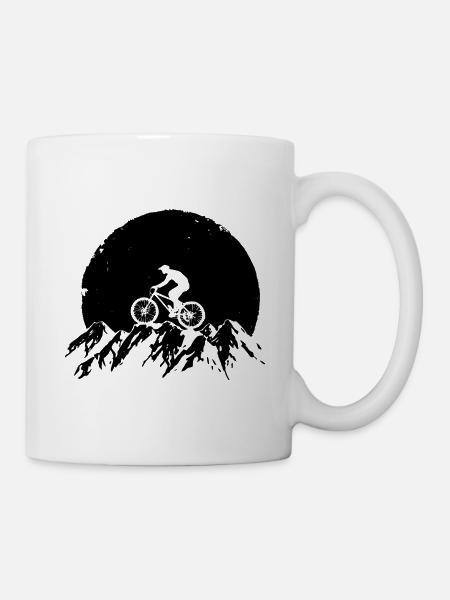 Mountainbike - Tasse - Weiß