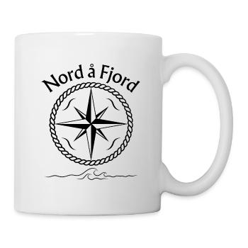 Nord å Fjord - Nordisches Design - Tasse - Weiß - Rechts