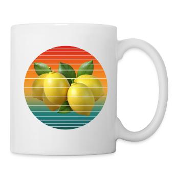 Fruit du citron - Mug blanc - blanc - Droite