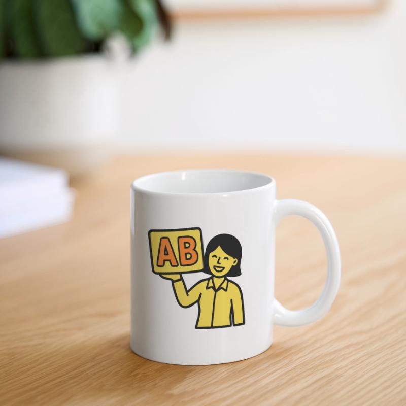 Teacher Elementary School ABC Vector Mug