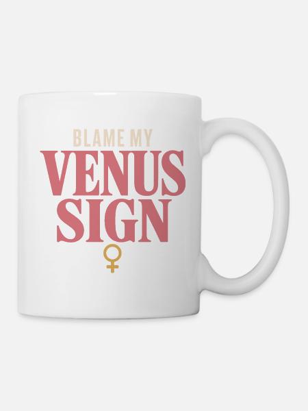 Venus-zeichen Venus-astrologie - Tasse - Weiß