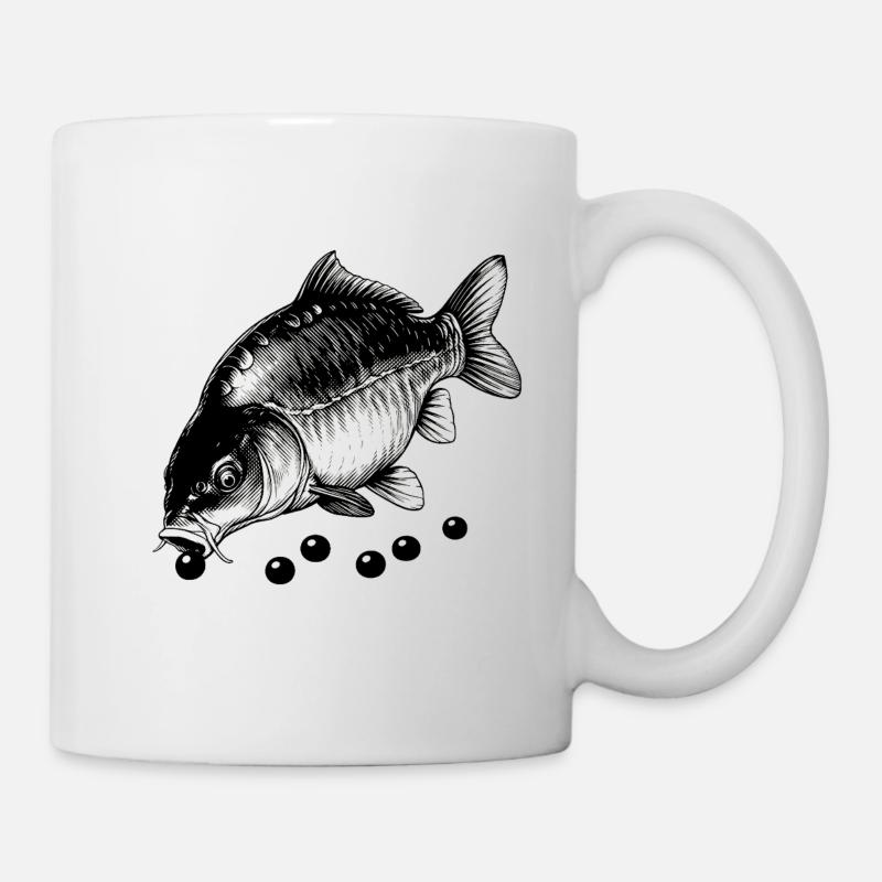 Carp at lunch - Mug - white