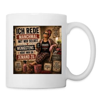 Chaosmanagerin im Dauereinsatz - Tasse - Weiß - Rechts