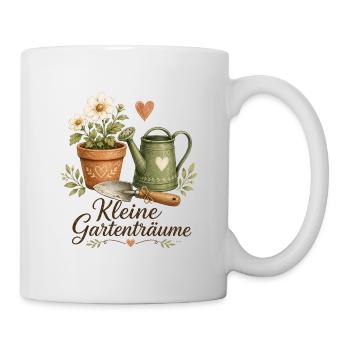 Kleine Gartenträume - Tasse - Weiß - Rechts