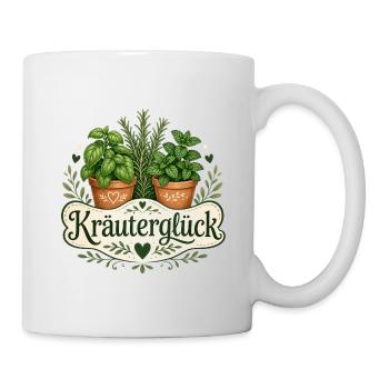 Kräuterglück - Tasse - Weiß - Rechts