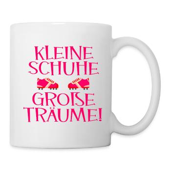 Fußball Mädchen - Fußballschuhe - Tasse - Weiß - Rechts