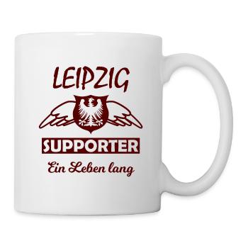 Leipzig Supporter Ein Leben Lang - Tasse - Weiß - Rechts
