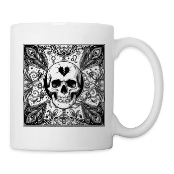 Design occulte gothique du crâne de Scorpion - Mug blanc - blanc - Droite
