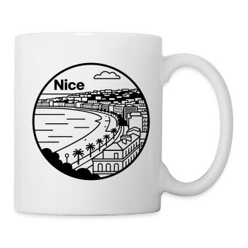 Nizza Frankreich - Tasse - Weiß - Rechts