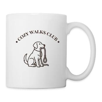 Cozy Walks Club – Gemütliches Hunde Spaziergang De - Mug - white - Right