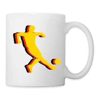 Fussball Deutschland Fan Germany Soccer - Tasse - Weiß - Rechts