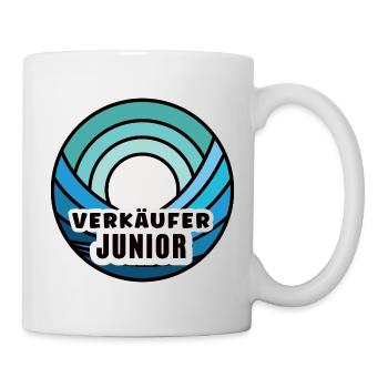 Sohn Verkäufer Junior Kind Verkäufersohn Verkauf - Tasse - Weiß - Rechts