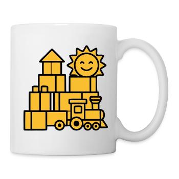 Bauklötze Eisenbahn Spielzeug - Tasse - Weiß - Rechts
