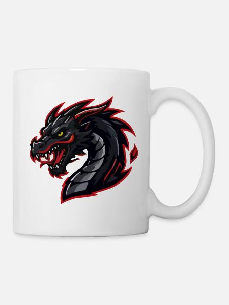 drache-esports - Tasse - Weiß