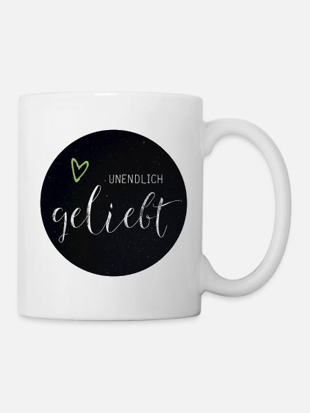 Unendlich Geliebt - Tasse - Weiß
