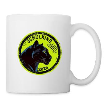 Schwarzer Panther Schulkind 2026 Einschulung Cool - Mug - white - Right