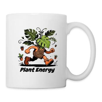 Monstera-Pflanzen im Dschungelchaos - Tasse - Weiß - Rechts