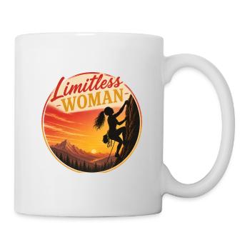 Femme sans limites – Escalade sans limites - Mug blanc - blanc - Droite