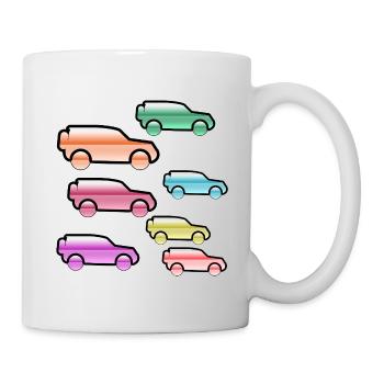 Automobiles - Mug blanc - blanc - Droite