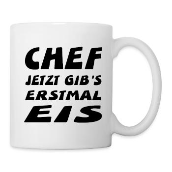 Chef - Tasse - Weiß - Rechts