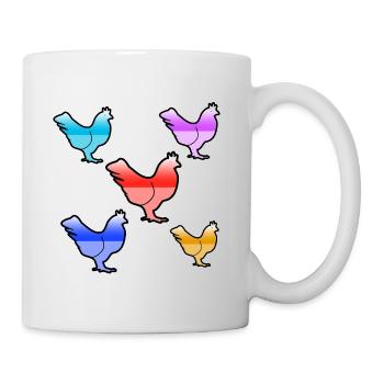 Poulets - Mug blanc - blanc - Droite