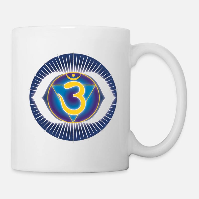 Stirnchakra Ajna - Tasse - Weiß