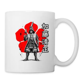 Kato Kiyomasa, daimyo de la période Sengoku, Japon - Mug blanc - blanc - Droite