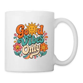 Le seul Retro Floral de Good Vibe - Mug blanc - blanc - Droite
