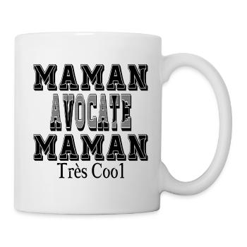 Maman Avocate Maman Très Cool - Mug blanc - blanc - Droite