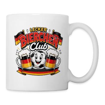 Lecker Bierchen Club 2026 Fußball Deutschland - Tasse - Weiß - Rechts
