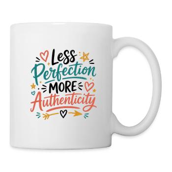Authenticity over Perfection illustration - Mug - white - Right