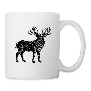 Elch - Tasse - Weiß - Rechts