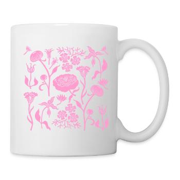 Pfingstrosen für immer L Botanische Pfingstrosen L Rosa - Tasse - Weiß - Rechts