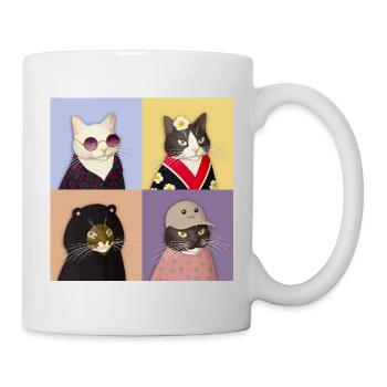 Cat Couture Quartet - Mug - white - Right