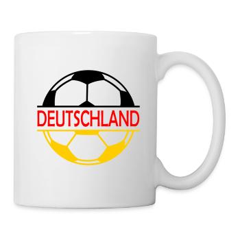 Deutschland Fußball - Tasse - Weiß - Rechts