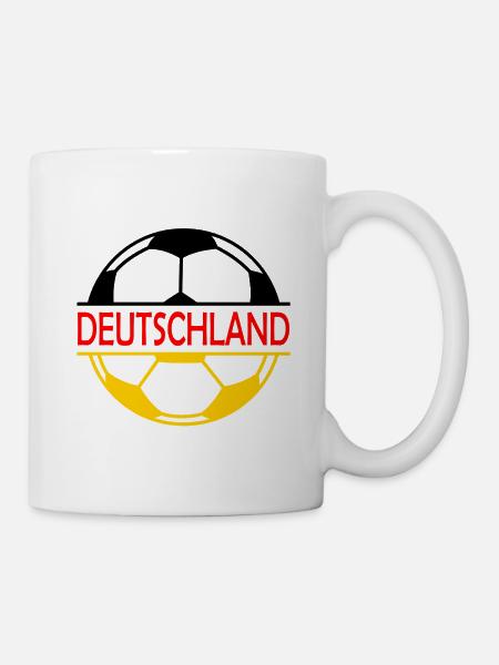 Deutschland Fußball - Tasse - Weiß