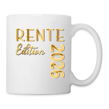Rente 2026 Rentnergeschenke - Tasse - Weiß - Rechts