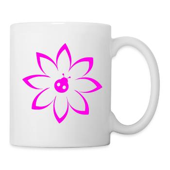 Fleur - Mug blanc - blanc - Droite