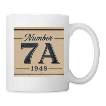 Vintage 7A 1948 Numeral Emblem - Mug - white - Right