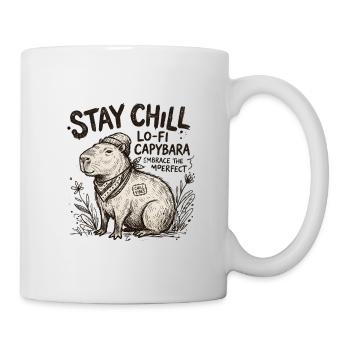 Œuvres LoFi de Capybara Chill - Mug blanc - blanc - Droite