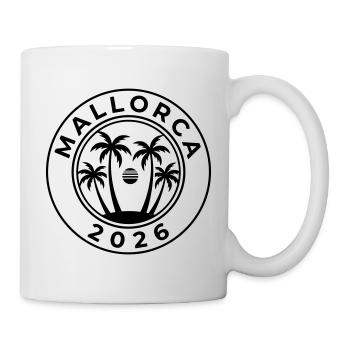 Mallorca 2026 Palmen - Tasse - Weiß - Rechts