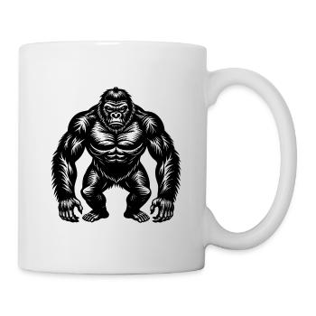 Gorilla - Tasse - Weiß - Rechts