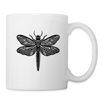 Libelle - Tasse - Weiß - Rechts
