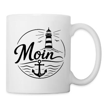 Moin - Tasse - Weiß - Rechts