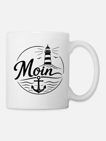 Moin - Tasse - Weiß