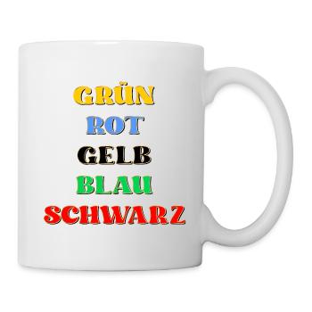 Psychologischer Test Farben - Tasse - Weiß - Rechts
